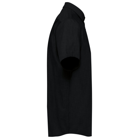Chemise Oxford Manches Courtes Noire Kariban – vue 3