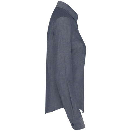 Chemise Oxford Manches Longues Femme Marine Kariban – vue 3