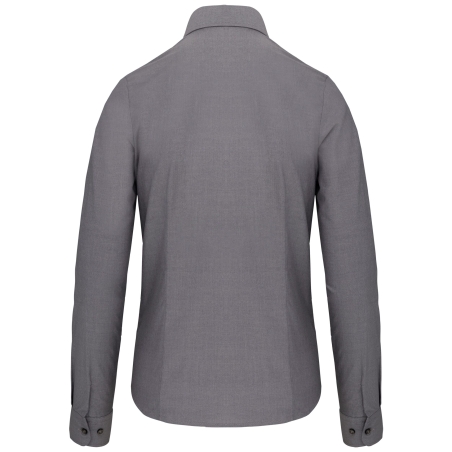 Chemise Oxford manches longues femme Kariban – Gris – vue 2