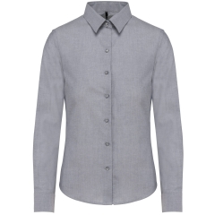 Chemise Oxford manches longues femme Kariban – Gris Zinc