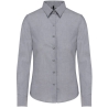 Chemise Oxford manches longues femme Kariban – Gris Zinc