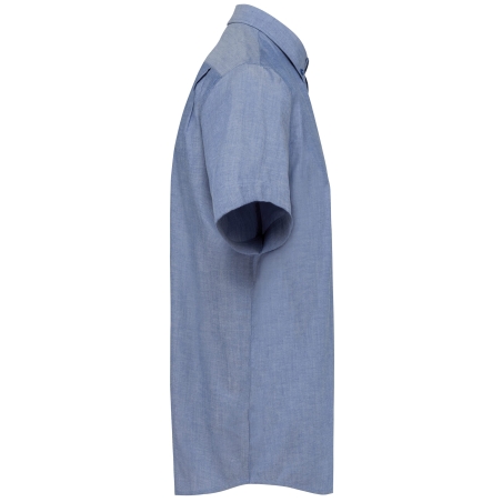 Chemise Oxford Manches Courtes Bleue Kariban – Corporate – vue 3