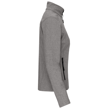 Veste softshell femme Kariban 3 couches – Gris Chiné – vue 3