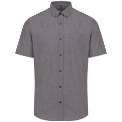 Chemise Oxford Manches Courtes Gris Kariban – Corporate