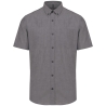 Chemise Oxford Manches Courtes Gris Kariban – Corporate