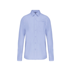 Chemise popeline manches longues Kariban – Coloris Ciel