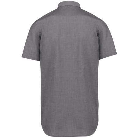 Chemise Oxford Manches Courtes Gris Kariban – Corporate – vue 2