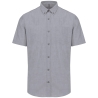 Chemise Oxford manches courtes Gris Zinc Kariban