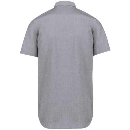 Chemise Oxford manches courtes Gris Zinc Kariban – vue 2