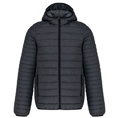 Doudoune légère capuche homme Kariban – Gris chiné