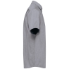 Chemise Oxford manches courtes Gris Zinc Kariban – vue 3