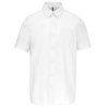 Chemise Oxford Manches Courtes Blanche Kariban