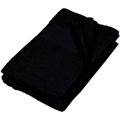 Drap de bain noir a personnaliser