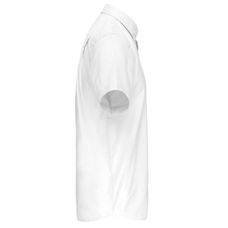 Chemise Oxford Manches Courtes Blanche Kariban – vue 3
