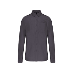 Chemise Popeline Manches Longues Kariban – Gris (Zinc)