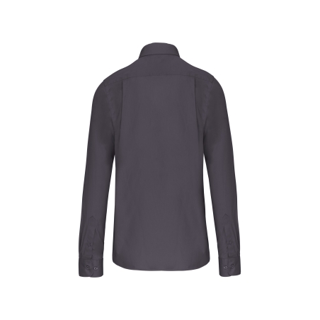 Chemise Popeline Manches Longues Kariban – Gris (Zinc) – vue 2