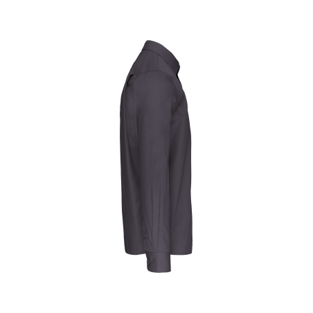 Chemise Popeline Manches Longues Kariban – Gris (Zinc) – vue 3