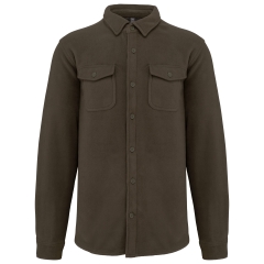 Surchemise polaire sherpa homme gris Kariban – 360 g/m²