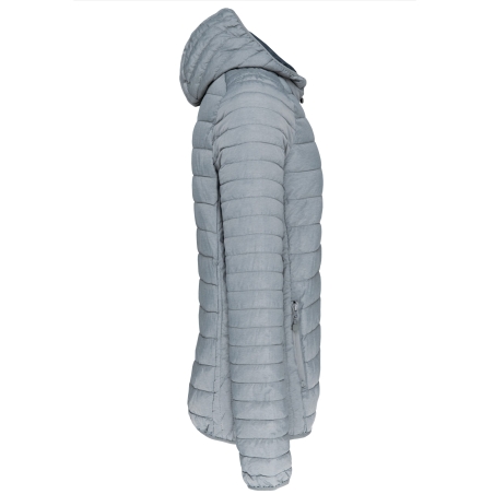 Doudoune légère capuche homme Kariban – Gris (Marl Silver) – vue 3