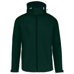 Veste softshell à capuche amovible Kariban homme – Vert