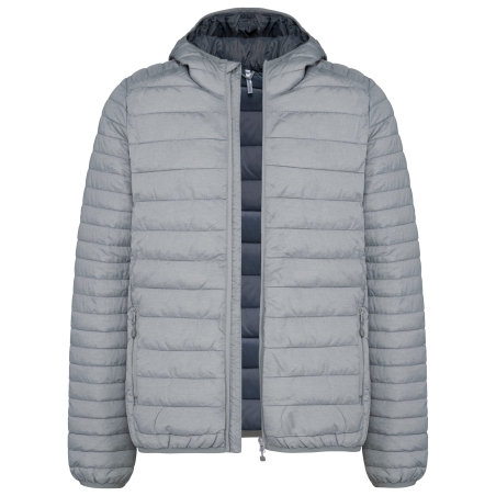 Doudoune légère capuche homme Kariban – Gris (Marl Silver) – vue 5