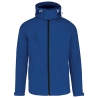 Veste Softshell Bleu Royal à Capuche Amovible Homme Kariban