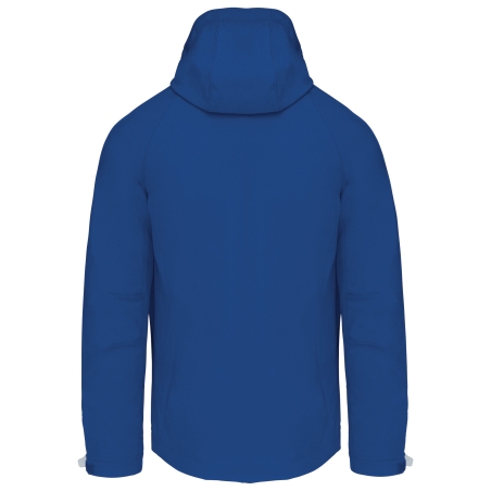 Veste Softshell Bleu Royal à Capuche Amovible Homme Kariban – vue 2