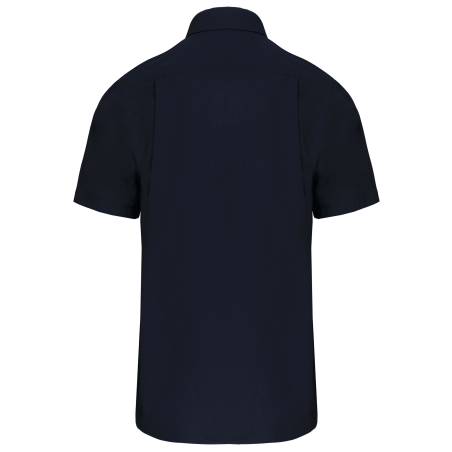 Chemise Popeline Manches Courtes Marine Kariban – vue 2