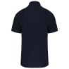 Chemise Popeline Manches Courtes Marine Kariban – vue 2