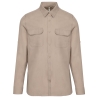 Chemise Safari Manches Longues Homme Kariban – Beige