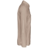 Chemise Safari Manches Longues Homme Kariban – Beige – vue 3