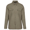 Chemise Safari Manches Longues Homme Kariban – Vert Kaki