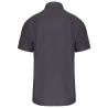 Chemise popeline manches courtes grise Kariban – Coupe Corporate – vue 2