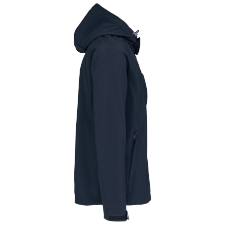 Veste Softshell Capuche Amovible Homme Marine – Kariban – vue 3