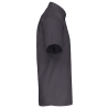 Chemise popeline manches courtes grise Kariban – Coupe Corporate – vue 3
