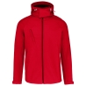Veste softshell à capuche amovible Rouge Kariban homme