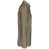 Chemise Safari Manches Longues Homme Kariban – Vert Kaki – vue 3