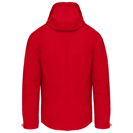 Veste softshell à capuche amovible Rouge Kariban homme – vue 2