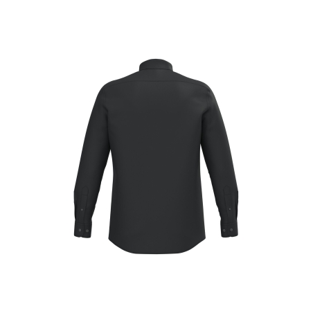 Chemise Popeline Polycoton Sans Poche Homme Noir – Kariban – vue 2