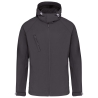 Veste Softshell Capuche Amovible Homme Gris Titanium Kariban