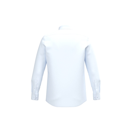 Chemise popeline polycoton Blanc sans poche homme – Kariban – vue 2