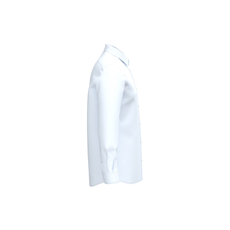 Chemise popeline polycoton Blanc sans poche homme – Kariban – vue 3