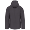 Veste Softshell Capuche Amovible Homme Gris Titanium Kariban – vue 2