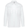 Chemise Safari Manches Longues Homme Blanche Kariban