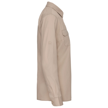 Chemise safari manches longues femme Beige – vue 3