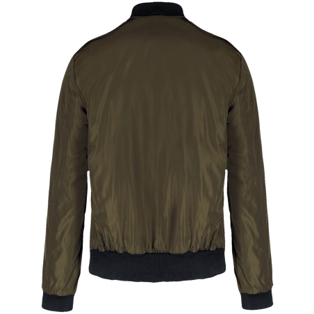 Blouson Bomber Homme Vert Deep Khaki – Kariban – vue 2