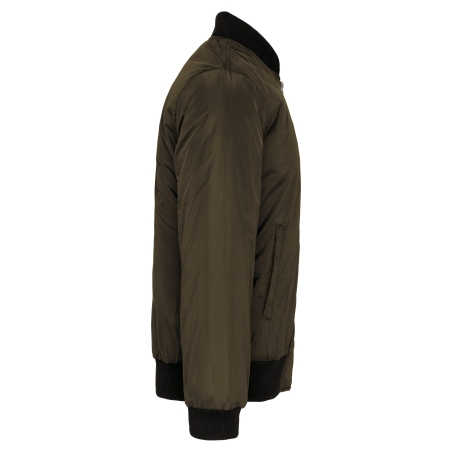 Blouson Bomber Homme Vert Deep Khaki – Kariban – vue 3