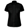 Chemise pilote manches courtes femme Kariban – Noir