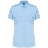 Chemise pilote manches courtes femme Kariban – Ciel