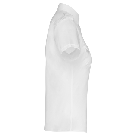 Chemise pilote manches courtes femme Kariban – Blanc – vue 3